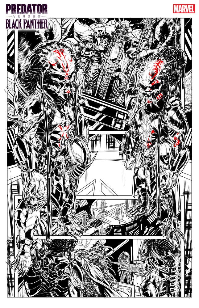 Interior Predator vs. Black Panther #1 by Chris Allen.