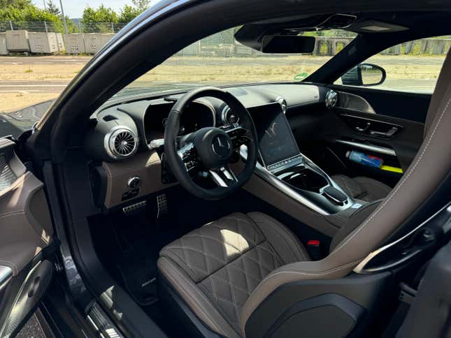 Brown interior of a 2025 Mercedes-AMG GT63 S E Performance