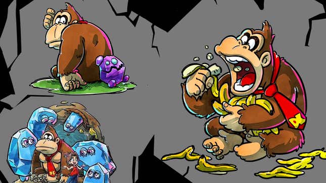 Image for article titled Donkey Kong Bananza&#39;s Loading Screen Artwork Is So Damn Good