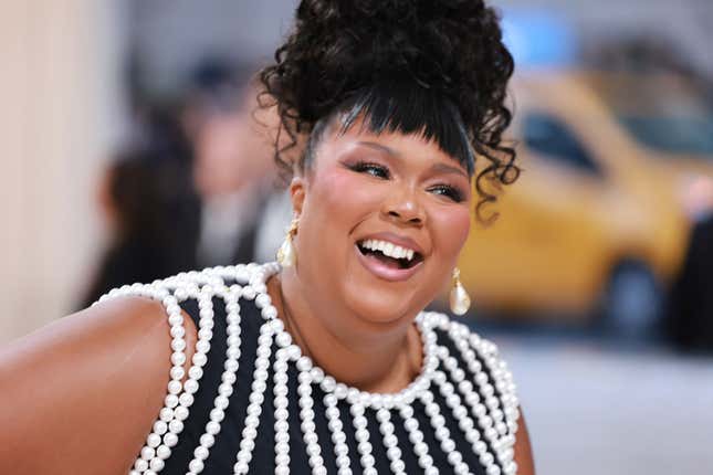 Lizzo attends The 2023 Met Gala Celebrating “Karl Lagerfeld: A Line Of Beauty” at The Metropolitan Museum of Art on May 01, 2023 in New York City.