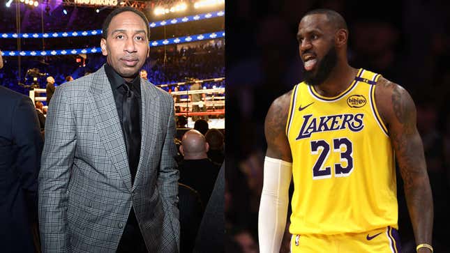 Bild für Artikel mit dem Titel LeBron James’ Streit mit Stephen A. Smith, Nationaler Ruhetag für schwarze Frauen, Reaktion der Familie einer schwarzen Influencerin auf Gerüchte um ihren Tod, Leben schwarzer Influencer wie Meghan Markle, Sorgen um den Blutmond und andere Kulturnachrichten