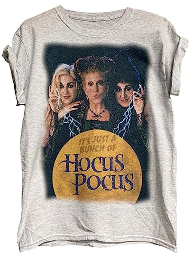 Image for article titled Get your Halloween Vibe On with the Hocus Pocus Sanderson Sisters T-Shirt