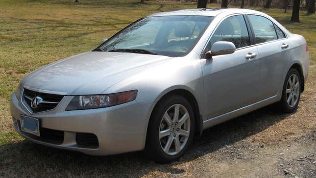 2004-2005 Acura TSX photographed in USA.