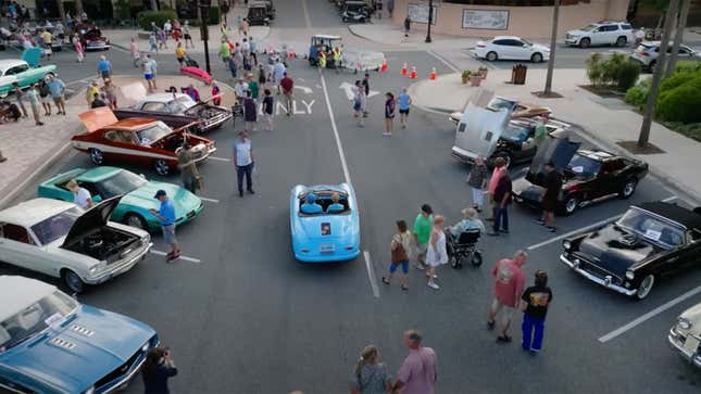 A photo of a car show in The Villages, Florida. 