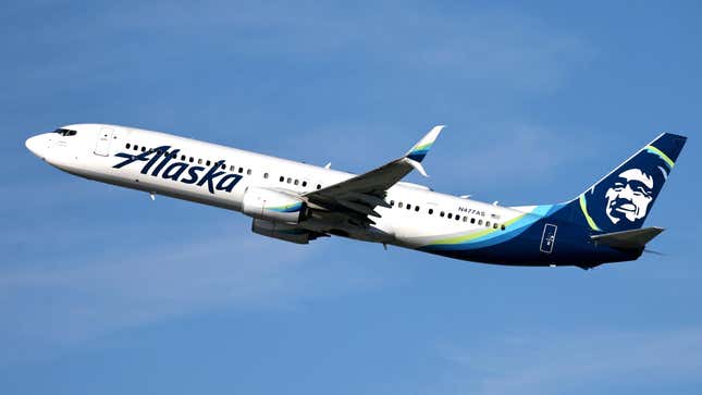 An Alaska Airlines plane