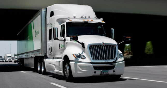 Image for article titled An Autonomous Truck Just Carted Watermelons 1,000 Miles And We Have Some Questions