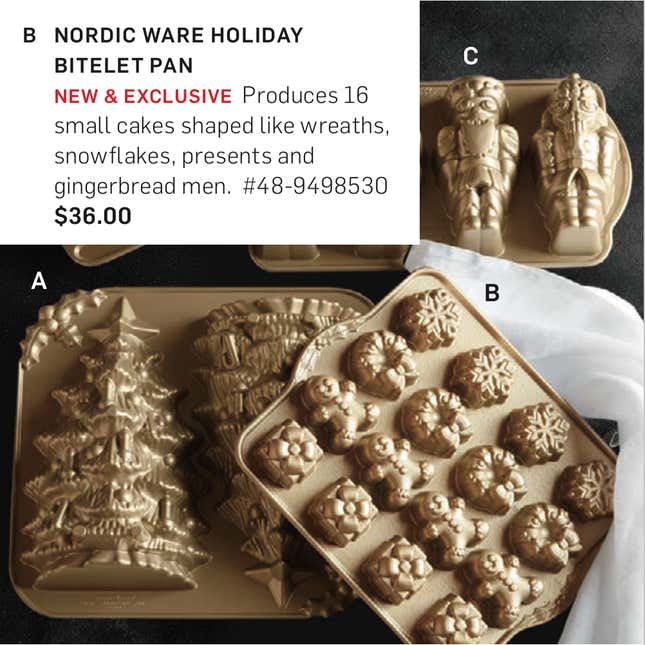 NWT Williams-Sonoma Holiday Gingerbread Cake Pan by Nordic Ware-USA NEW