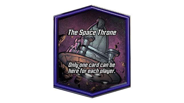 A screenshot shows the zone artwork for Space Throne. 