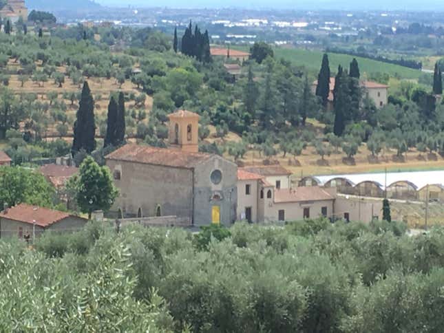A view of Santomato.