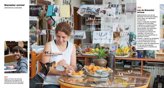 Image for article titled Spain’s Podemos leftist party printed its program as an Ikea catalog so voters will actually read it
