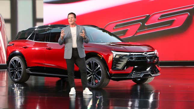 Executive Chief Engineer Doug Houlihan introduces the 2024 Chevrolet Blazer EV SS.