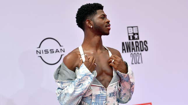  Lil Nas X attends the BET Awards 2021 at Microsoft Theater on June 27, 2021 in Los Angeles, California.