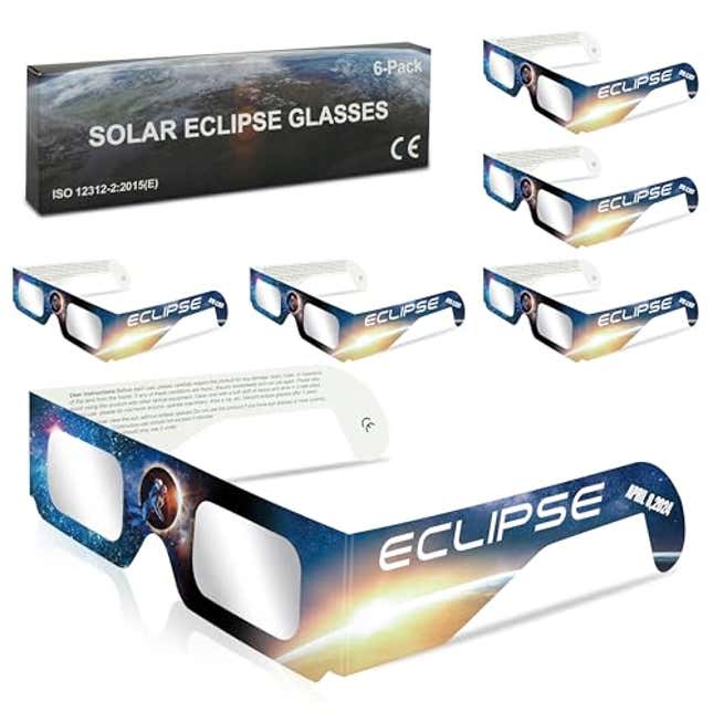 Image for article titled Solar Eclipse Glasses AAS Approved 2024, Now 17% Off