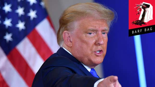 Image for article titled President Trump Is Grifting to the Bitter End, Baby