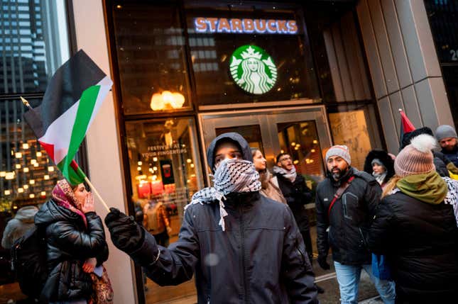 Starbucks has been the subject of protests over its stance on the Israel-Hamas war. Supporters of both Palestine and Israel have criticized the brand. 