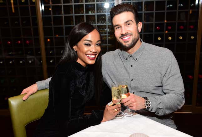 Rachel Lindsay celebrates Birthday with fiance Bryan Abasolo at SugarHouse Casino on April 21, 2018 in Philadelphia, Pennsylvania.