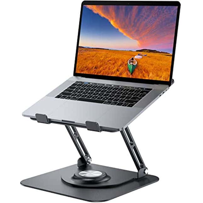 Image for article titled Upgrade Your Workspace with this Adjustable Laptop Stand