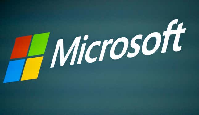 FILE - The Microsoft logo is pictured at the Mobile World Congress 2023 in Barcelona, Spain, on March 2, 2023. The Internal Revenue Service says Microsoft owes the U.S. Treasury $28.9 billion in back taxes, plus penalties and interest, the company revealed Wednesday, Oct. 11, in a securities filing. (AP Photo/Joan Mateu Parra, File)