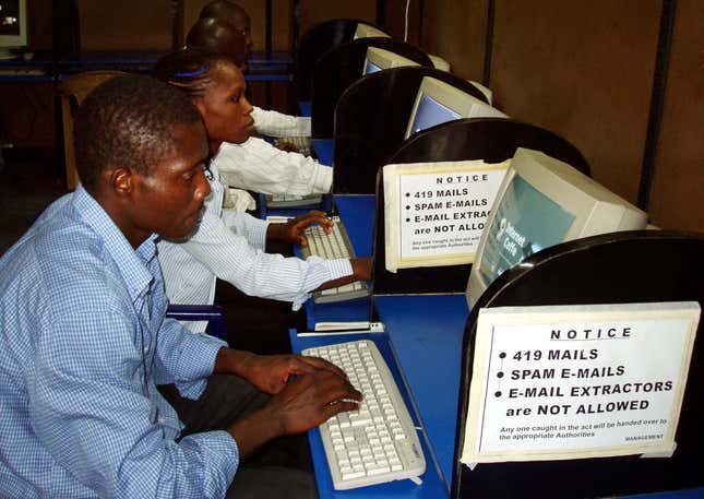Nigerian cyber cafes used to be home to many online fraudsters
