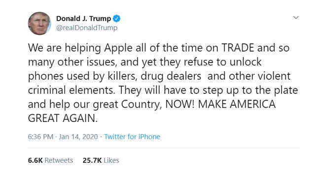 Mr. Apple will get right on it, sir.