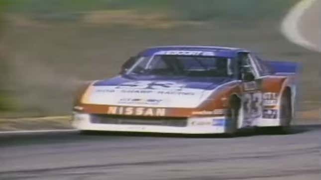 Paul Newman racing his 300ZX at Road Atlanta