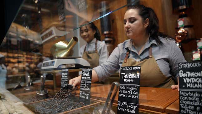 Image for article titled Inside Starbucks’s supersized homage to its Italian roots
