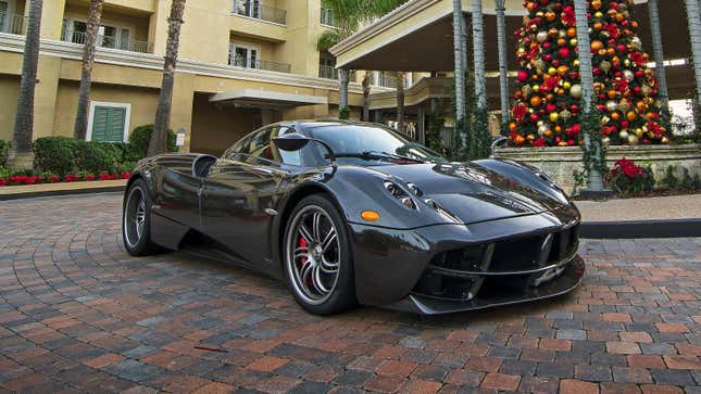 A Pagani Huayra Carbon Edition in Newport Beach, CA.