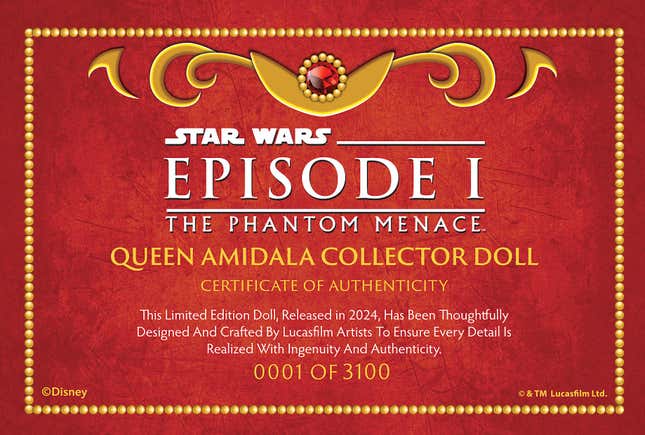 Image for article titled Make Like Anakin and Fall in Love With This Queen Amidala Doll
