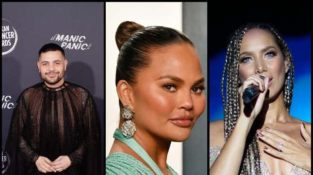 Image for article titled Chrissy Teigen, Michael Costello, and Leona Lewis Are Now Ensconced in a Bullying Triangle
