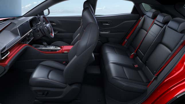 Interior image of a Toyota Crown Sport's seats