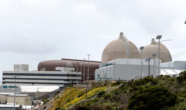 FILE - The Diablo Canyon Nuclear Power Plant Thursday, June 1, 2023, in Avila Beach, Calif. The power plant was scheduled to close by 2025. But the Legislature changed course in September 2022 and opened a path for the reactors to keep running. On Tuesday, Nov. 7, 2023, operator Pacific Gas &amp; Electric asked federal regulators to extend the plant&#39;s operation while, supporters and critics clashed at a state hearing on Diablo Canyon&#39;s future. (Laura Dickinson/The Tribune via AP, File)