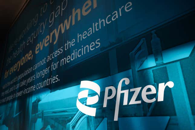 Pfizer logo is seen on Pfizer World Headquarters in Manhattan, New York, United States of America, on July 6th, 2024.