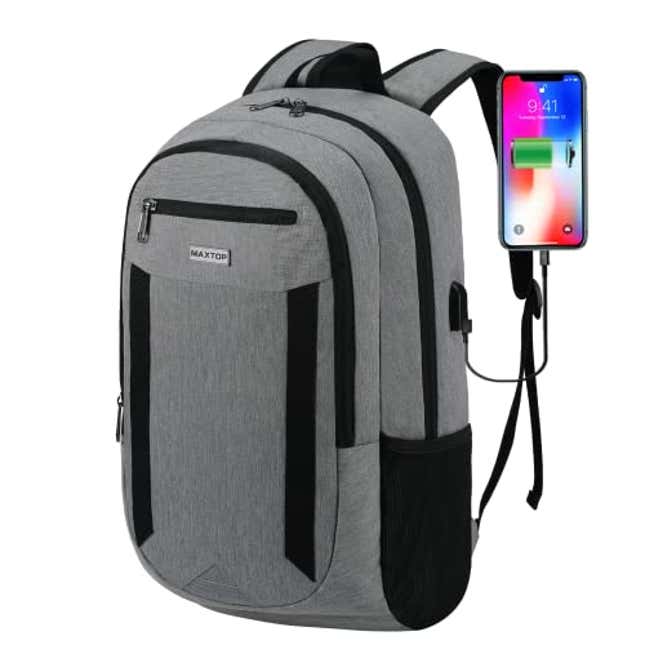 Image for article titled MAXTOP Travel Laptop Backpack Business Backpacks with USB Charging Port Water Resistant School College Bookbag, Now 70% Off