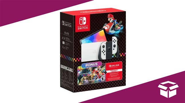 Image for article titled This Nintendo Switch Comes With Mario Kart 8 Deluxe and 12 Months of Online Membership for $350