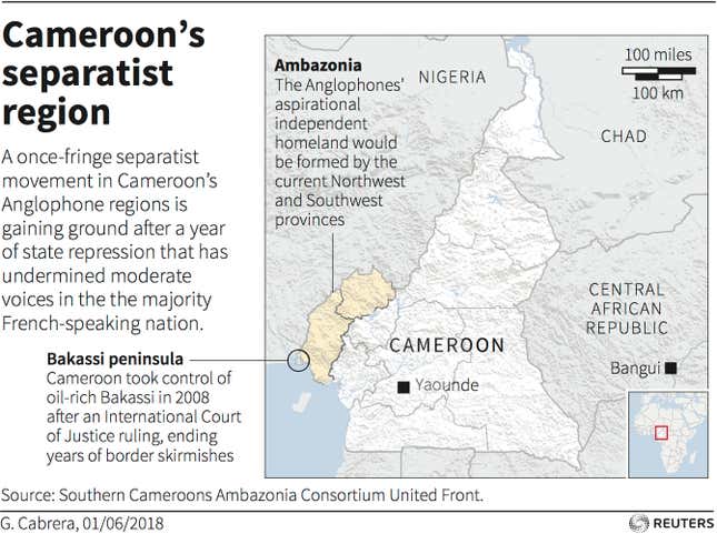 Cameroon's Anglophone Crisis Over Ambazonia Region On Brink Of Civil War