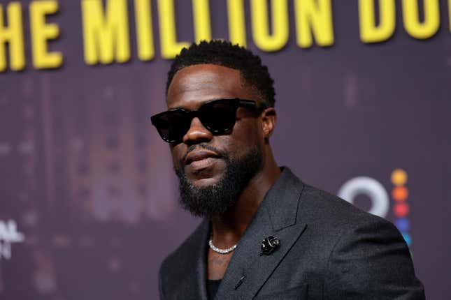 Kevin Hart attends Peacock’s “Fight Night: The Million Dollar Heist” World Premiere at Jazz at Lincoln Center on September 04, 2024 in New York City.