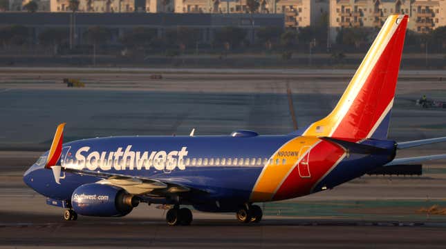 A Southwest Airlines plane