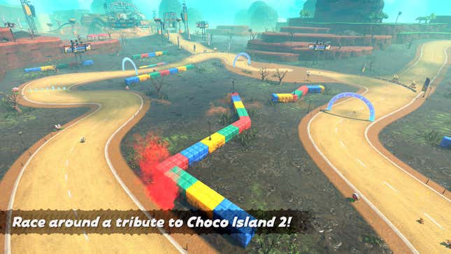 An overview of the Choco Island 2 tribute race.