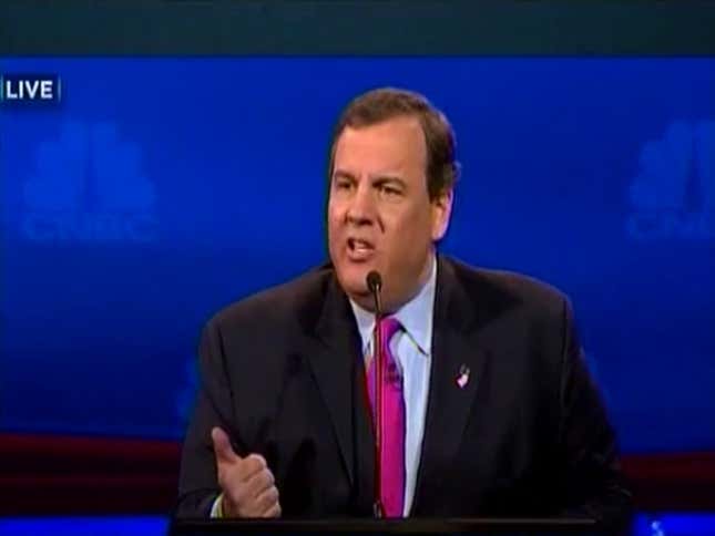 Chris Christie Flips Out On Debate Question About Fantasy Football