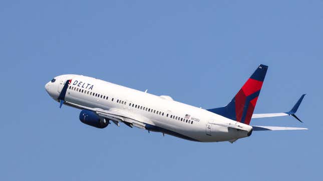 A Delta Airlines' Boeing 737 plane takes off to Detroit from LaGuardia Airport in Queens, New York on May 24, 2024.