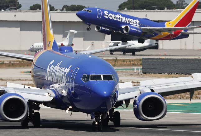 Southwest Airlines’ profits fell 46% between April and June, despite record quarterly revenue of $7.35 billion. 