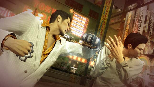 Two Yakuza fight. 