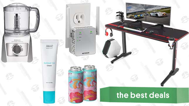 Image for article titled Sunday&#39;s Best Deals: Vitesse Gaming Desk, Obagi Retinol Cream, Crux Artisan Series Food Chopper, and More