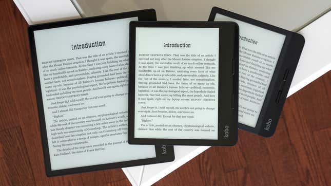 Image for article titled Kobo Finally Introduces a Sideload Mode for Using Its E-Readers Without Internet or an Account
