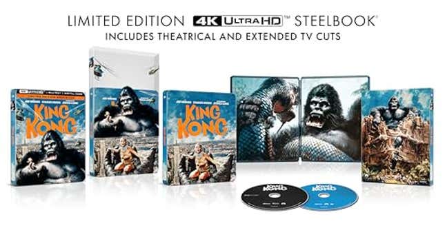 Image for article titled King Kong (1976) Steelbook [4K UHD], Now 15% Off