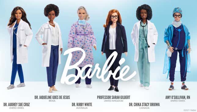 Image for article titled Barbie Released a Line Celebrating Global COVID-19 Heroes—but We Feel Like Someone&#39;s Missing