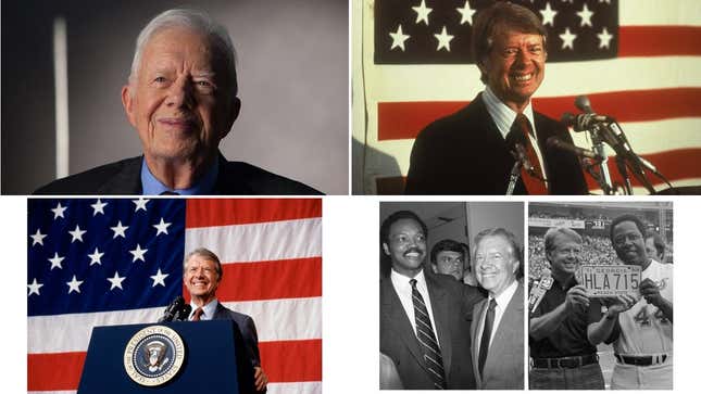 Image de l'article intitulé La réaction des Noirs d’Amérique à la mort de l’ancien président Jimmy Carter, la relation compliquée de Carter avec les Noirs d’Amérique, une collection de photos de l’impact de Carter sur la communauté noire, l’ancien président est lié à quel magnat de la musique noire&amp;#xa0;?