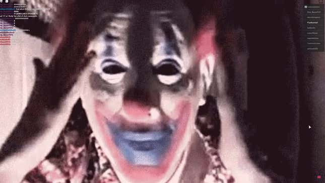 Image for article titled There&#39;s A Creepy Clown Video Hidden In Roblox