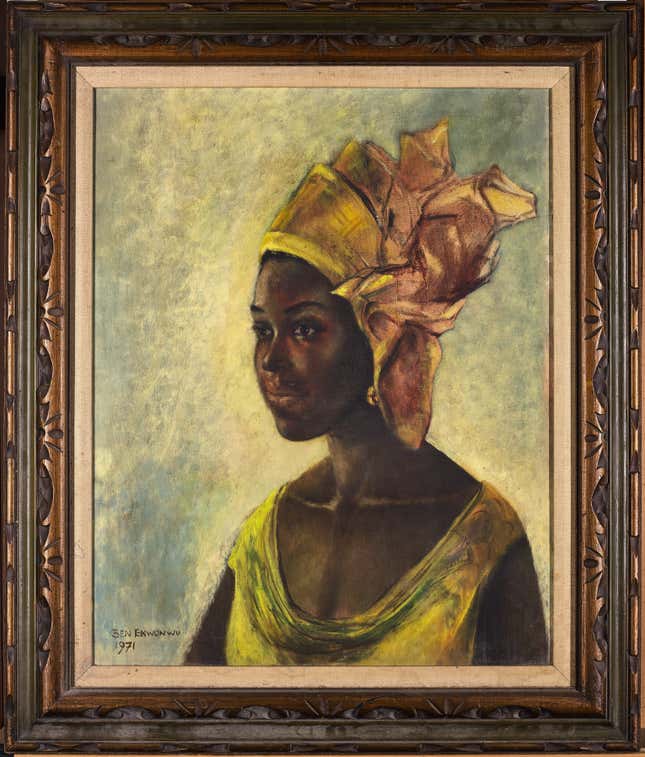 Nigerian artist Ben Enwonwu's discovered portrait worth $200,000