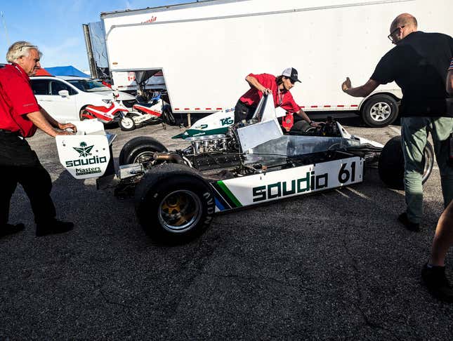 Image for article titled Walk Through The Masters Historic Paddock And Take A Trip Back In Time